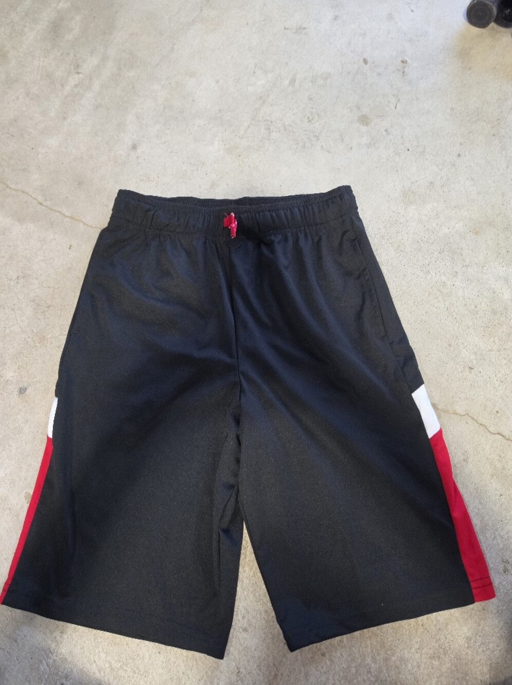 Jumping Beans Boys Black Red White Athletic Basketball Shorts Size 10